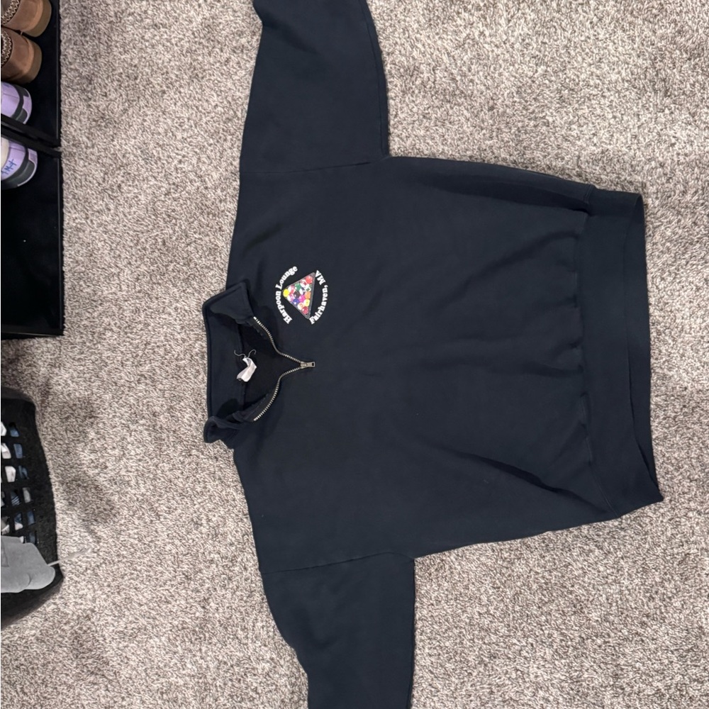 Jerzees Black Zip Up Sweater